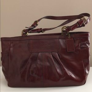 Burgundy Coach bag